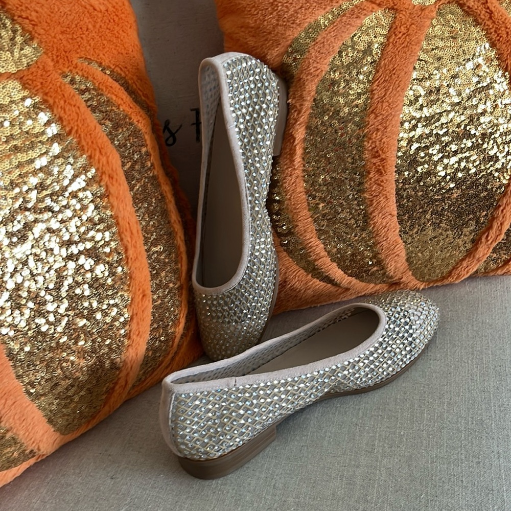 New!!! Rhinestone ballet flats size 10.5 nwbox